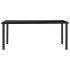 Mesa de comedor de vidrio templado negro 180x90x75