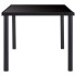 Mesa de comedor de vidrio templado negro 180x90x75