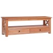 Mueble de TV madera maciza de caoba 115x30x40 cm