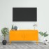 Mueble para TV de acero amarillo mostaza 105x35x50