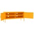 Mueble para TV de acero amarillo mostaza 105x35x50