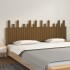 Cabecero cama pared madera maciza pino marrón miel 204x3x80