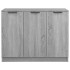 Aparador de madera contrachapada gris Sonoma 90,5x30x70