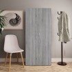 Mueble zapatero madera contrachapada gris Sonoma 80x35,5x180 cm