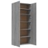 Mueble zapatero madera contrachapada gris Sonoma 80x35,5x180