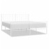 Estructura cama metal con cabecero y pie cama blanco 183x213