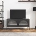 Mueble de TV vidrio y acero negro 105x35x50