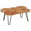 Mesa de centro 6 troncos madera maciza acacia 36 cm