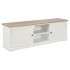 Mueble de TV madera contrachapada blanco 110x30x40