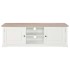 Mueble de TV madera contrachapada blanco 110x30x40