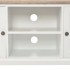 Mueble de TV madera contrachapada blanco 110x30x40