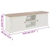 Mueble de TV madera contrachapada blanco 110x30x40