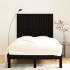 Cabecero de cama pared madera maciza pino negro 127,5x3x110