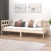 Sofá cama madera maciza de pino 90x200 cm