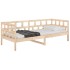 Sofá cama madera maciza de pino 90x200