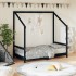 Estructura de cama para niños madera de pino negro 80x160