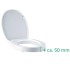 RIDDER Asiento de inodoro de cierre suave Premium blanco