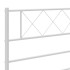 Estructura cama metal cabecero y estribo blanco 140x190