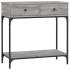 Mesa consola madera de ingeniería gris Sonoma 75x34,5x75