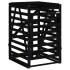 Cobertizo para cubos de basura madera pino negro 84x90x128,5