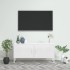 Mueble para TV de acero blanco 105x35x50