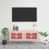 Mueble para TV de acero rosa 105x35x50