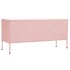 Mueble para TV de acero rosa 105x35x50