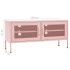 Mueble para TV de acero rosa 105x35x50