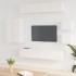 Set de muebles de TV 8 pzas madera contrachapada blanco