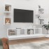 Set de muebles de TV 6 pzas madera contrachapada blanco