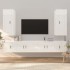 Set de muebles de TV 6 pzas madera contrachapada blanco