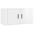 Muebles para TV de pared 2 uds blanco brillante 80x34,5x40