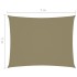 Toldo de vela rectangular tela Oxford beige 5x7