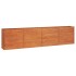 Arriate oxidado de acero corten 320x40x45