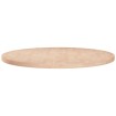 Superficie de mesa redonda madera de roble sin tratar Ø80x2,5cm