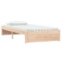 Estructura de cama madera maciza blanca 100x200