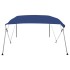 Toldo Bimini de 4 arcos azul 243x196x137