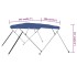 Toldo Bimini de 4 arcos azul 243x196x137