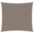 Toldo de vela cuadrado tela Oxford gris taupe 6x6