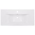 Lavabo encastrado de cerámica blanco 81x39,5x18,5