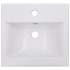 Lavabo encastrado de cerámica blanco 42x39x18