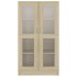 Vitrina de madera contrachapada color roble 82,5x30,5x150