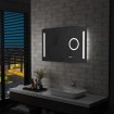 Espejo de pared de baño con LED y sensor táctil 100x60 cm