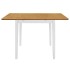 Mesa de comedor extensible blanca (80-120)x80x74 cm