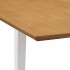 Mesa de comedor extensible blanca (80-120)x80x74 cm