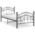 Estructura de cama de metal negro 100x200