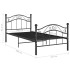 Estructura de cama de metal negro 100x200