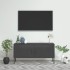 Mueble para TV de acero gris antracita 105x35x50