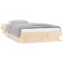 Estructura de cama con LED madera maciza 90x190