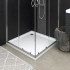 Plato de ducha con puntos ABS blanco 80x80x4